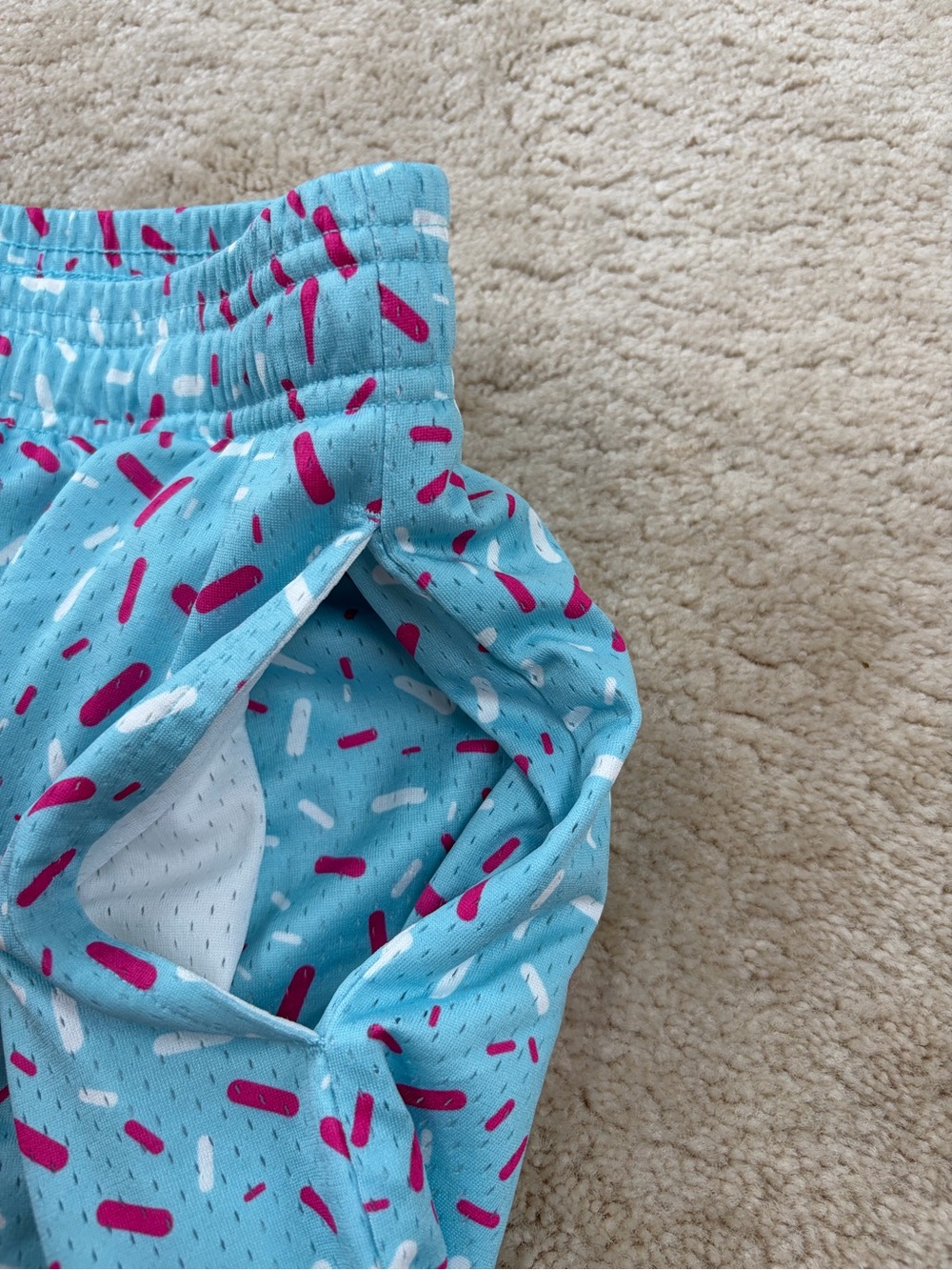 Baseball Lifestyle 101 Adult Size Medium Ice Cream Sprinkles Athletic Shorts - Picture 6 of 10